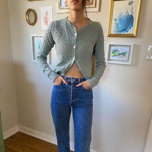 Brandy Melville Sage Button Down Sweater